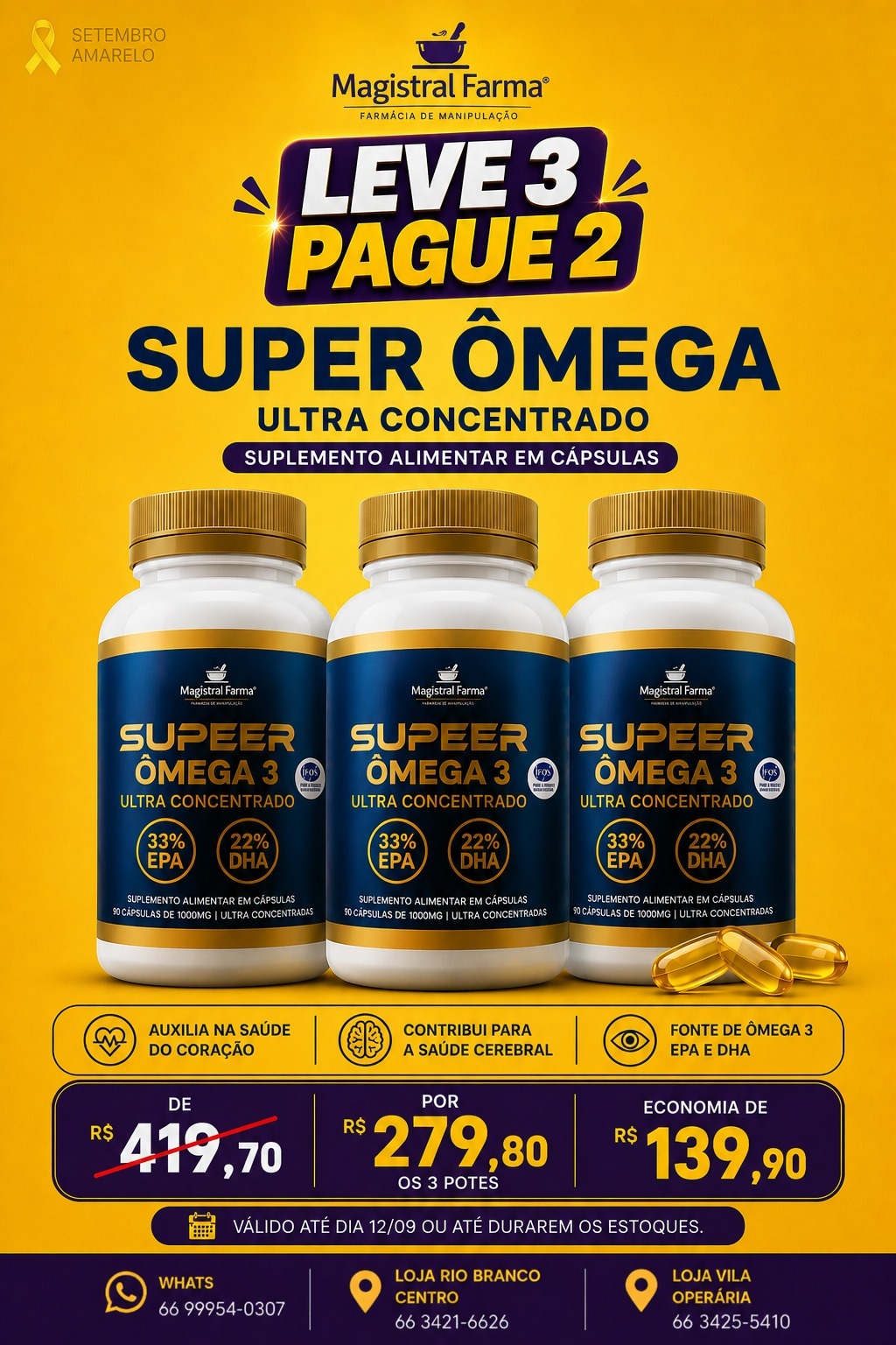 Super Ômega 3 · Leve 3 Pague 2